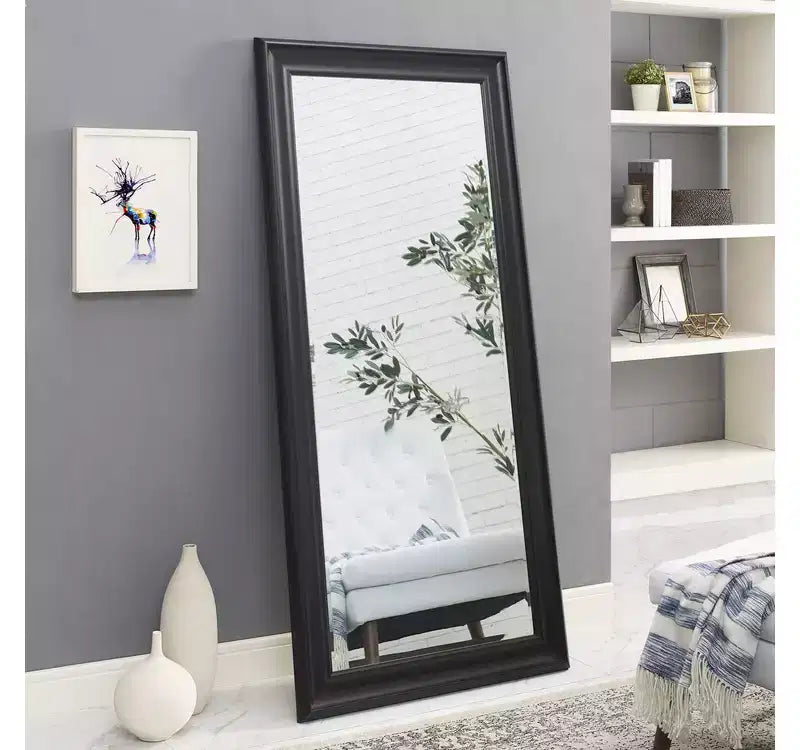 Espejo de pie de cuerpo entero con marco de 65x31, espejo grande para dormitorio, sala de estar o vestidor
