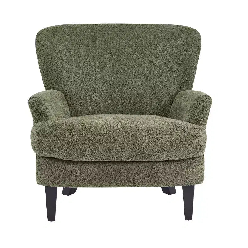 Sillón Club Tapizado en Bouclé Contemporáneo