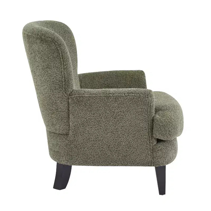 Sillón Club Tapizado en Bouclé Contemporáneo