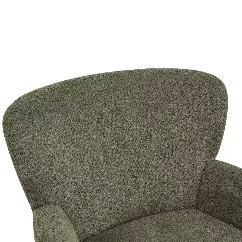 Sillón Club Tapizado en Bouclé Contemporáneo