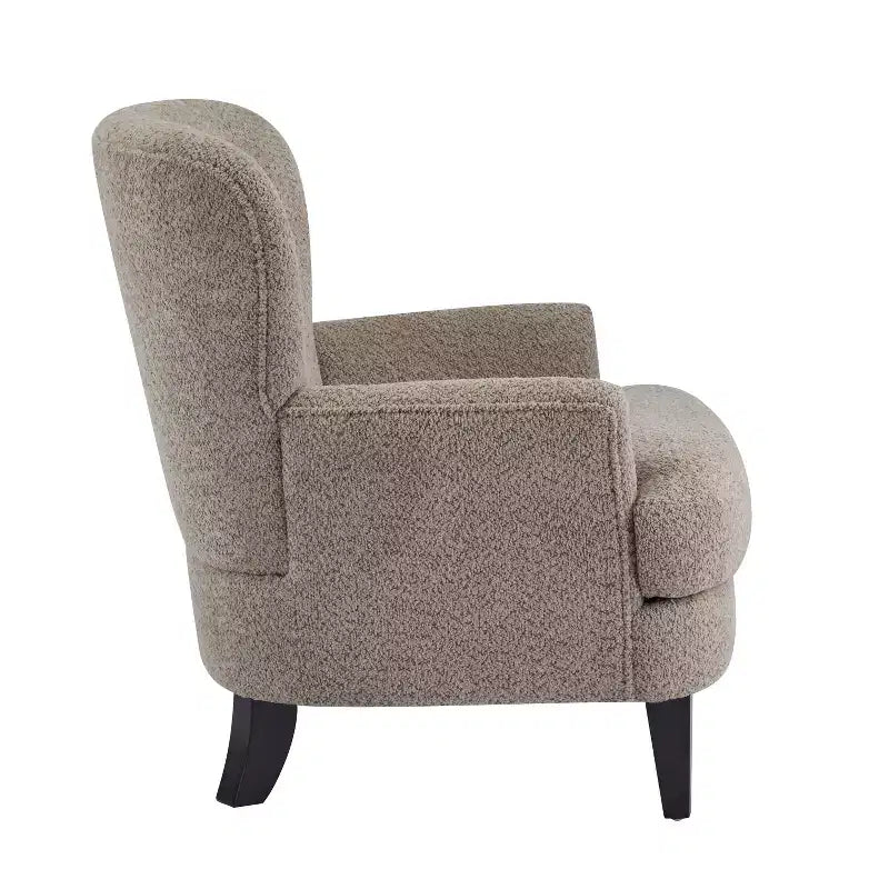 Sillón Club Tapizado en Bouclé Contemporáneo