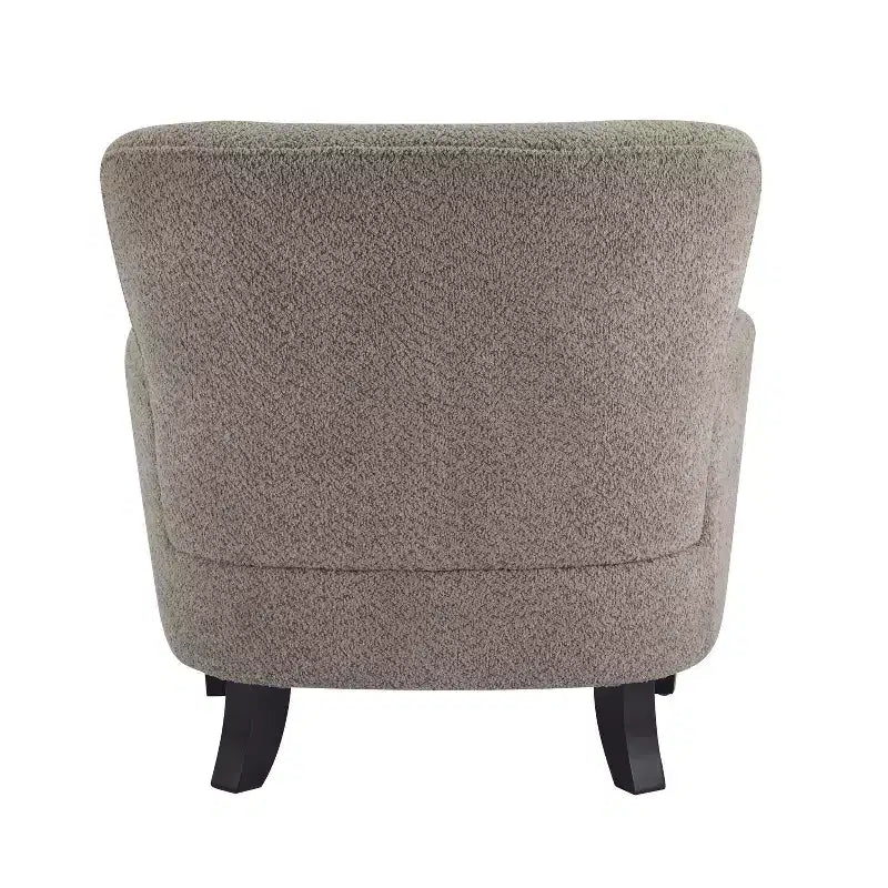 Sillón Club Tapizado en Bouclé Contemporáneo