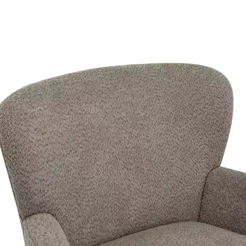 Sillón Club Tapizado en Bouclé Contemporáneo