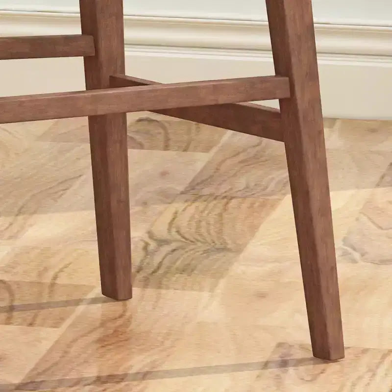 Taburetes de bar de madera de 30.5 pulgadas, tapizados en tela de estilo moderno de mediados de siglo Tally (juego de 2)