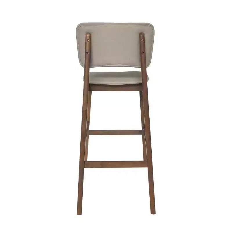 Taburetes de bar de madera de 30.5 pulgadas, tapizados en tela de estilo moderno de mediados de siglo Tally (juego de 2)