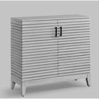Mueble Aparador de Madera con Almacenamiento, Gabinete Auxiliar de 36 pulgadas de Ancho con 2 Puertas y 2 Estantes