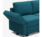 Sofá Cama Modular Terry con Asiento de Almacenamiento (8 Asientos + 8 Laterales)