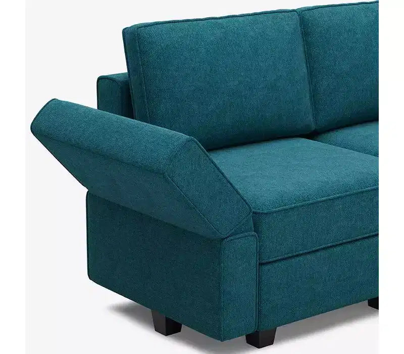 Sofá Cama Modular Terry con Asiento de Almacenamiento (8 Asientos + 8 Laterales)
