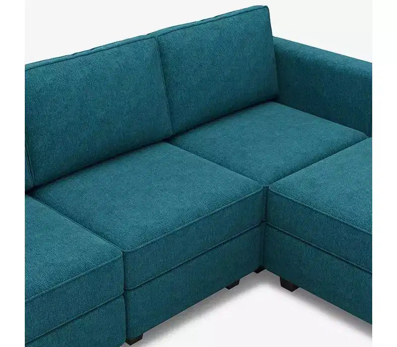 Sofá Cama Modular Terry con Asiento de Almacenamiento (8 Asientos + 8 Laterales)