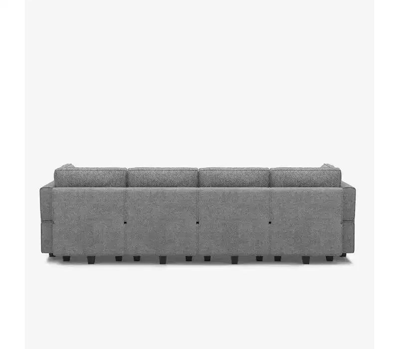 Sofá Cama Modular Terry con Asiento de Almacenamiento (8 Asientos + 8 Laterales)