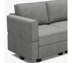 Sofá Cama Modular Terry con Asiento de Almacenamiento (8 Asientos + 8 Laterales)