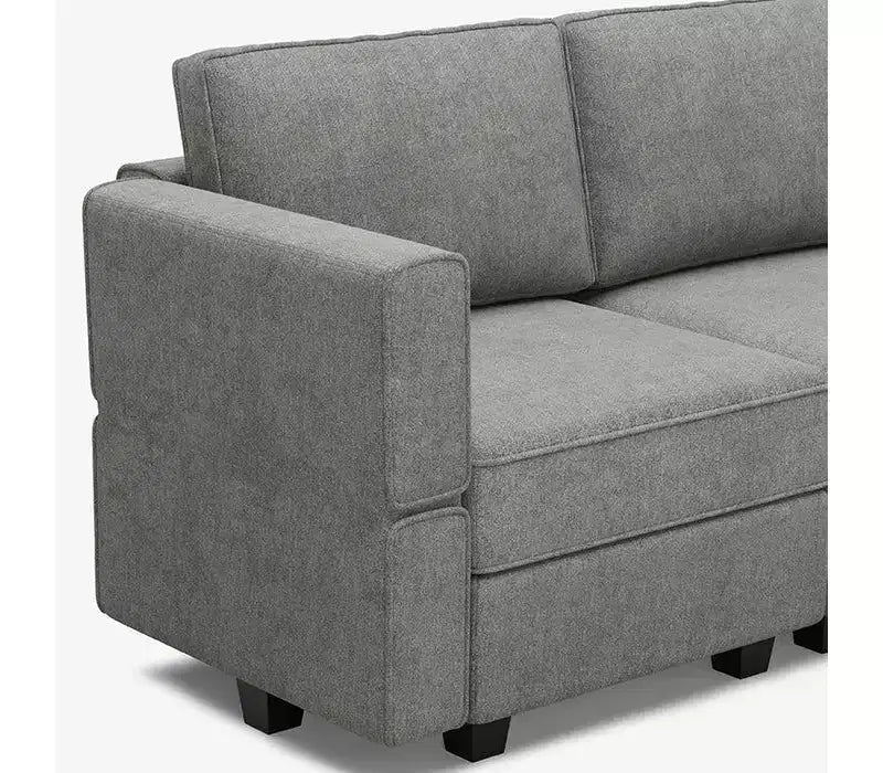 Sofá Cama Modular Terry con Asiento de Almacenamiento (8 Asientos + 8 Laterales)
