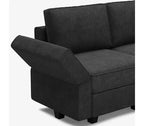 Sofá Cama Modular Terry con Asiento de Almacenamiento (8 Asientos + 8 Laterales)