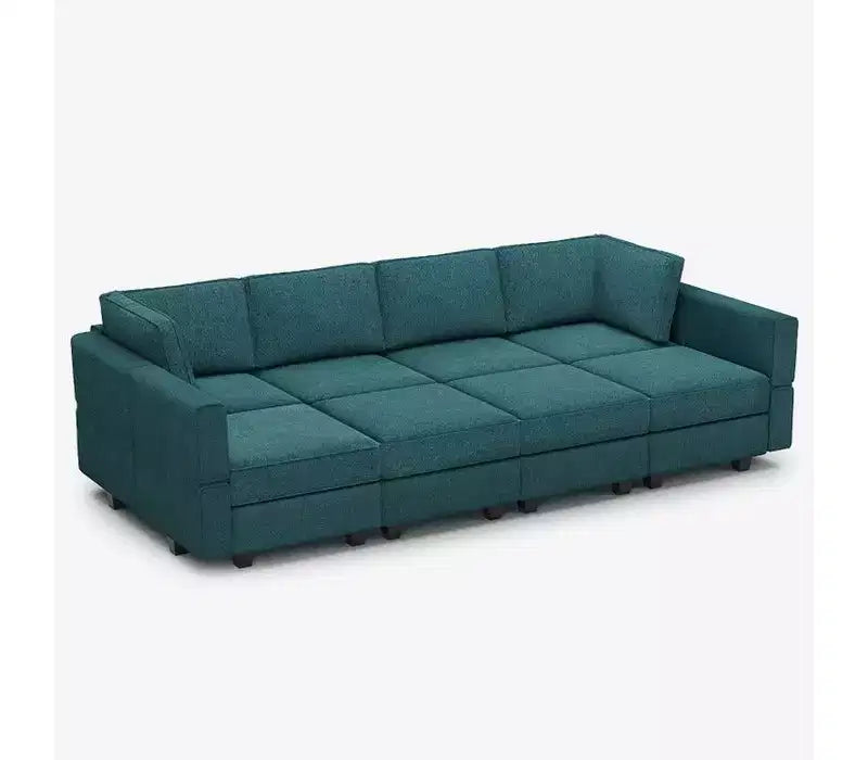 Sofá Cama Modular Terry con Asiento de Almacenamiento (8 Asientos + 8 Laterales)