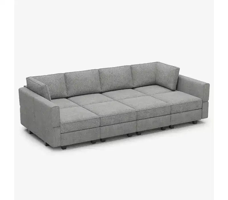 Sofá Cama Modular Terry con Asiento de Almacenamiento (8 Asientos + 8 Laterales)