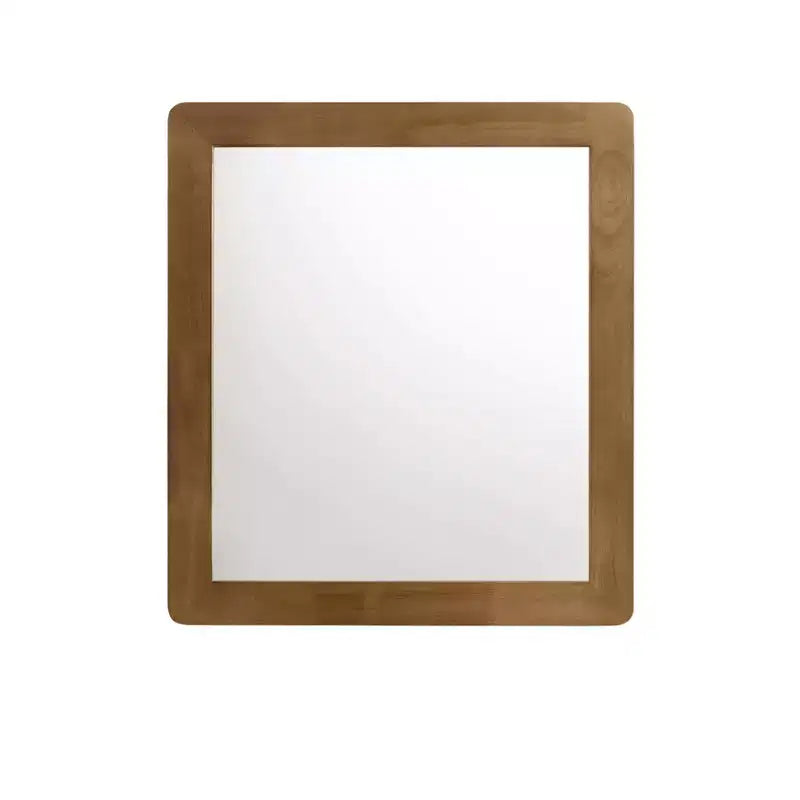 Cómoda Vichy de madera y ratán de 6 cajones con espejo