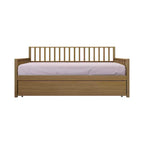 Cama nido doble de madera con cama auxiliar