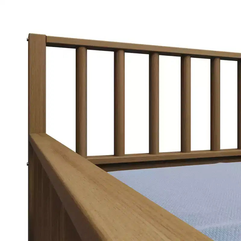 Cama nido doble de madera con cama auxiliar