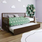Cama nido doble de madera con cama auxiliar