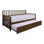 Cama nido doble de madera con cama auxiliar
