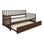 Cama nido doble de madera con cama auxiliar