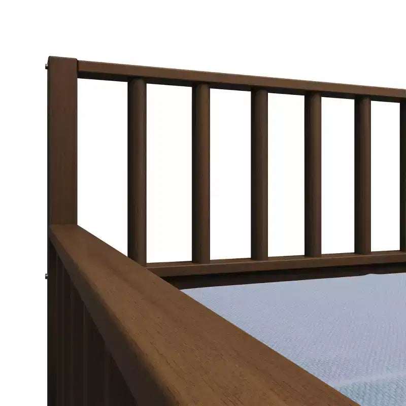 Cama nido doble de madera con cama auxiliar