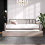 Cama nido doble de madera con cama auxiliar