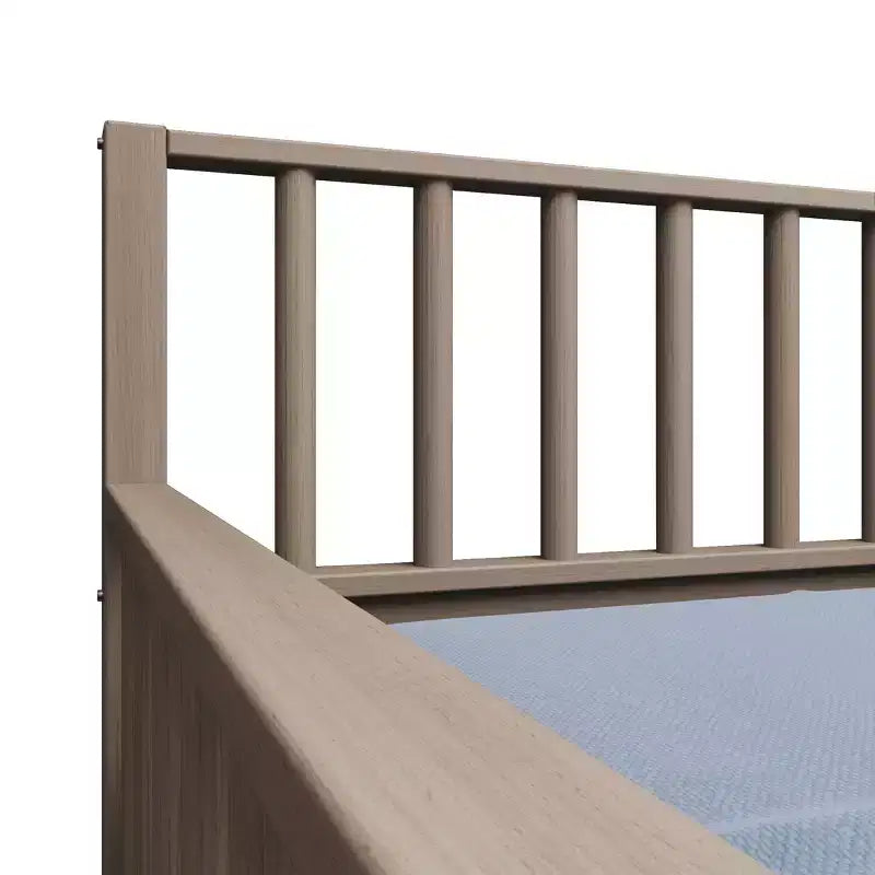 Cama nido doble de madera con cama auxiliar