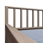 Cama nido doble de madera con cama auxiliar
