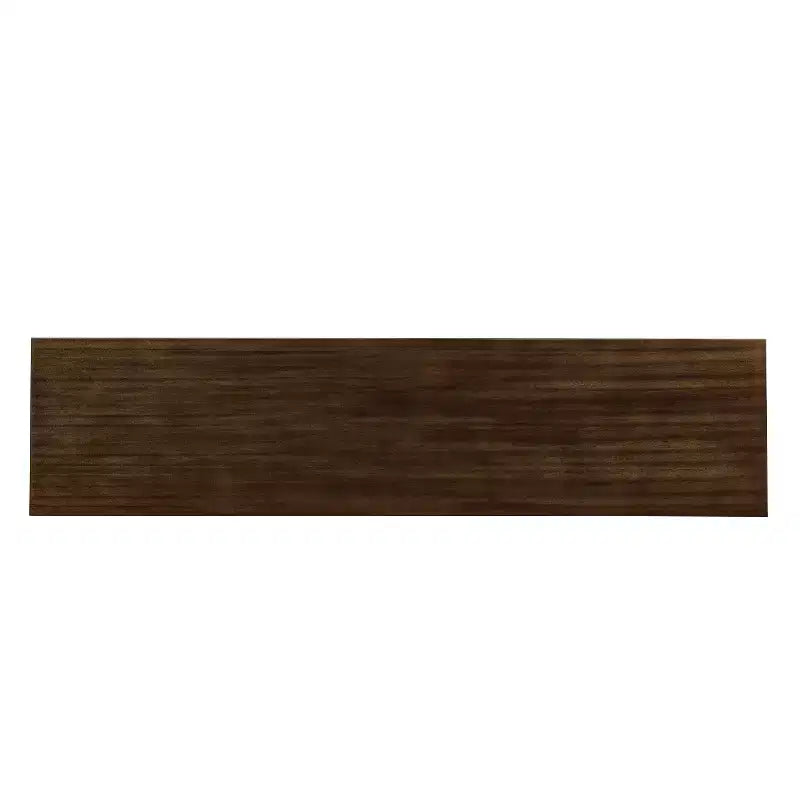 HomeRoots 66 Brown Wood Carved Geometric Accent Cabinet With Four Doors