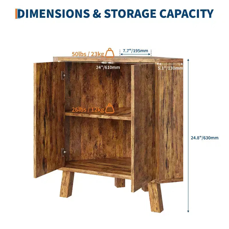 Armario esquinero, mueble de almacenamiento esquinero triangular de estilo rústico de 3 niveles con puerta estriada y estante ajustable, armario auxiliar de 80 cm que ahorra espacio para cocina