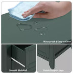 Cómoda de 6 cajones para dormitorio, cómoda grande con cajones profundos y pomos de metal, cómoda de madera moderna para entrada, pasillo