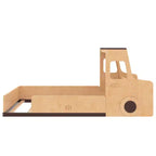 Cama de suelo individual/matrimonial con diseño de coche, cama de coche de madera con cajones, ventana y escritorio para niños