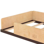 Cama de suelo individual/matrimonial con diseño de coche, cama de coche de madera con cajones, ventana y escritorio para niños