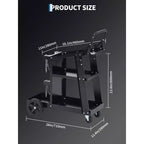 Carro de soldadura, carro de soldadura rodante de servicio pesado con almacenamiento de tanque, capacidad estática de 122 kg, ruedas giratorias de 360 grados para soldador MIG TIG y cortador de plasma