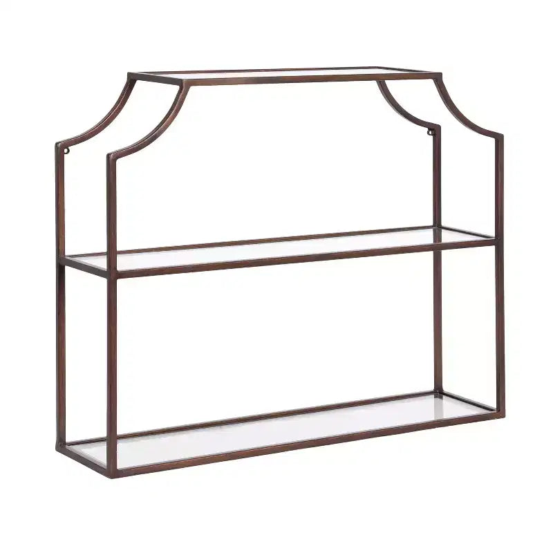 Kate and Laurel Bruillet Wood Ottoman Tray