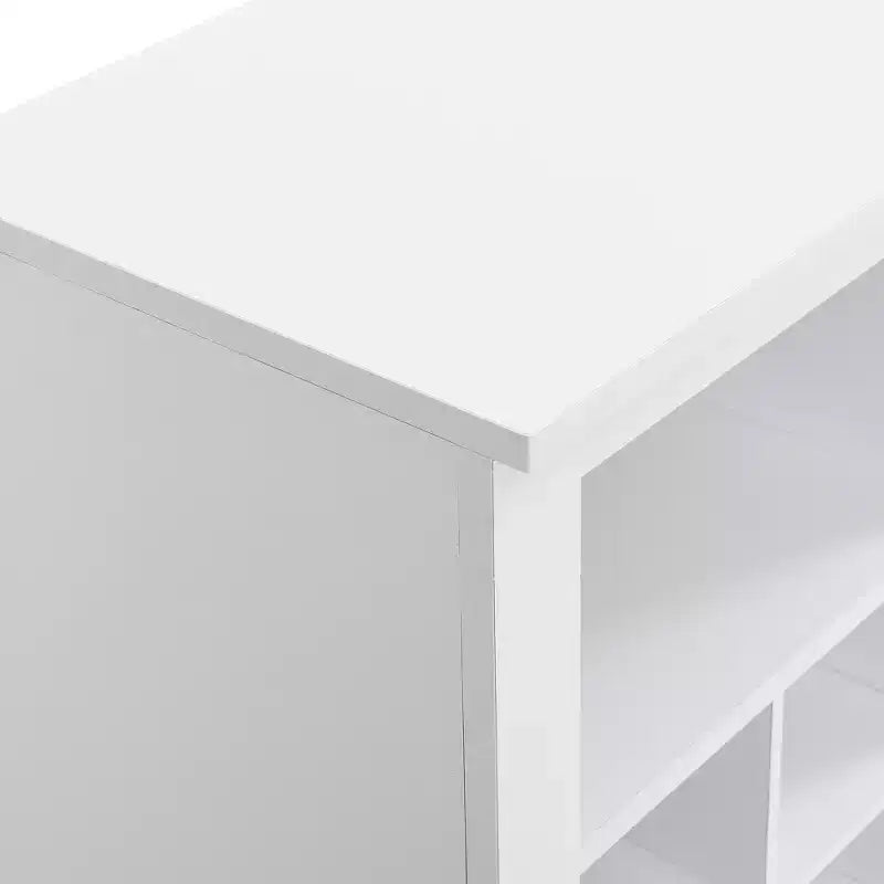 Zapatero moderno Boyle con base curva y 24 compartimentos