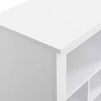 Zapatero moderno Boyle con base curva y 24 compartimentos