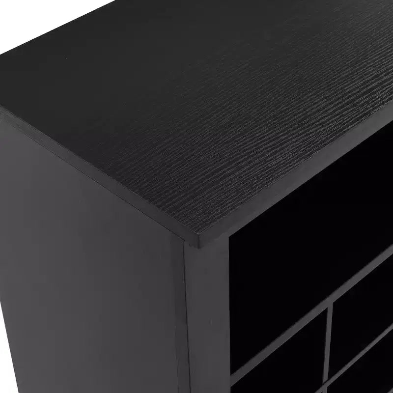 Zapatero moderno Boyle con base curva y 24 compartimentos
