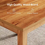Mesa de comedor de madera cuadrada marrón de pulgadas, capacidad para 4 personas, diseño moderno para sala de estar y cocina, acabado en roble marrón