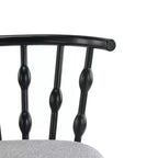 Taburetes tapizados modernos de madera de caucho (juego de 4)