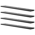 Suncast 4 Pack Horizontal/XL Vertical Shed Shelf Kit Wall Outdoor Storage, Black