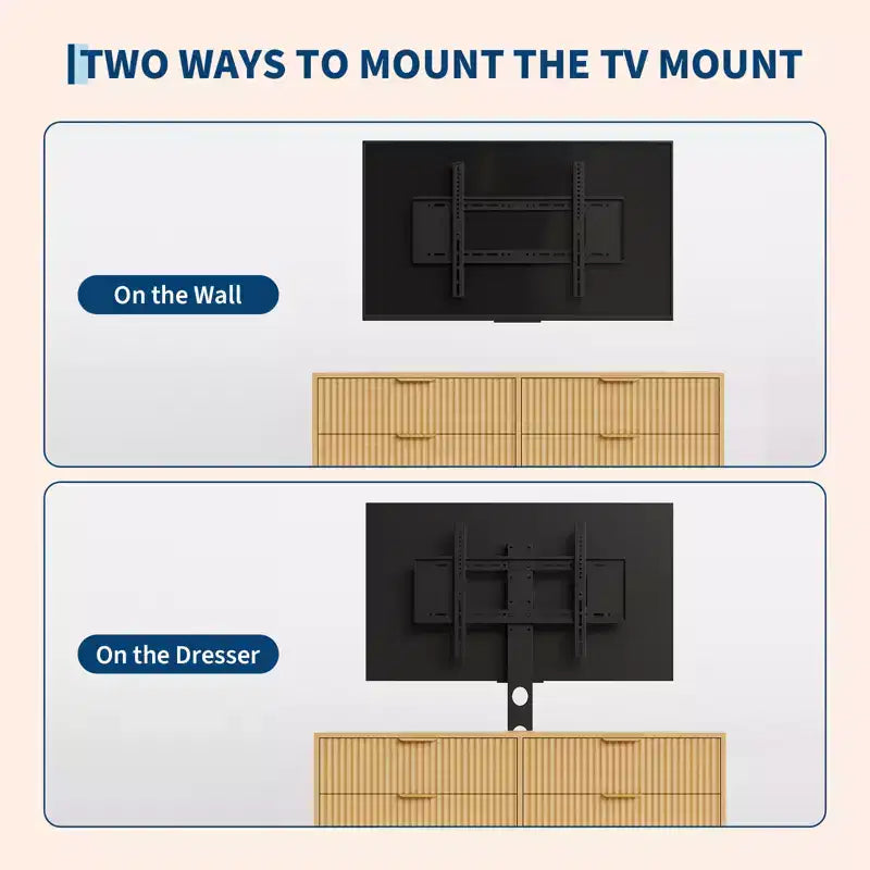 Mueble de TV con soporte y 6 cajones, centro de entretenimiento moderno estriado para televisores de 32-85 pulgadas, mesa consola multimedia ajustable para sala de estar o dormitorio, color negro
