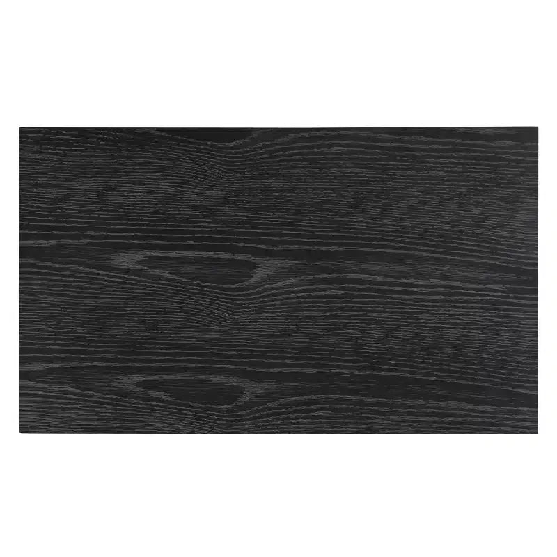 Mesa de Noche Comfort Pointe Delano Negra: 2 Cajones, Chapa de Roble, Correderas Metálicas, No Requiere Ensamblaje