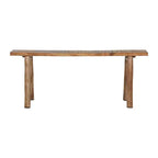 Banco esbelto Acacia Marrón: Madera maciza, rectangular, sin tapizar, asiento para recibidor