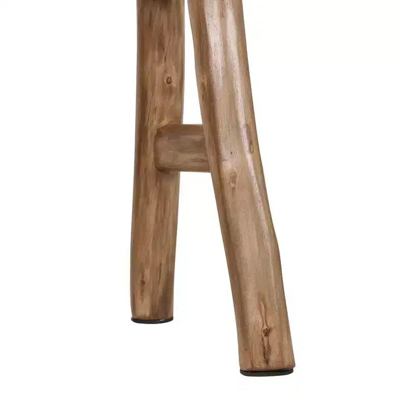 Banco esbelto Acacia Marrón: Madera maciza, rectangular, sin tapizar, asiento para recibidor