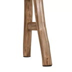 Banco esbelto Acacia Marrón: Madera maciza, rectangular, sin tapizar, asiento para recibidor
