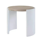 Acme Furniture Zoma Accent Table White/Oak Finish