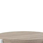 Mesa auxiliar Zoma acabado blanco/roble