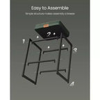 Taburetes de Bar Juego de 2, Taburetes de Bar de Altura de Encimera, Cuero Sintético con Costuras
